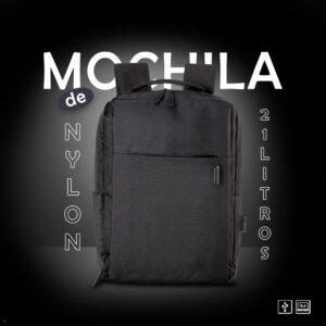 Mochila de Nylon 21 Litros com Porta USB